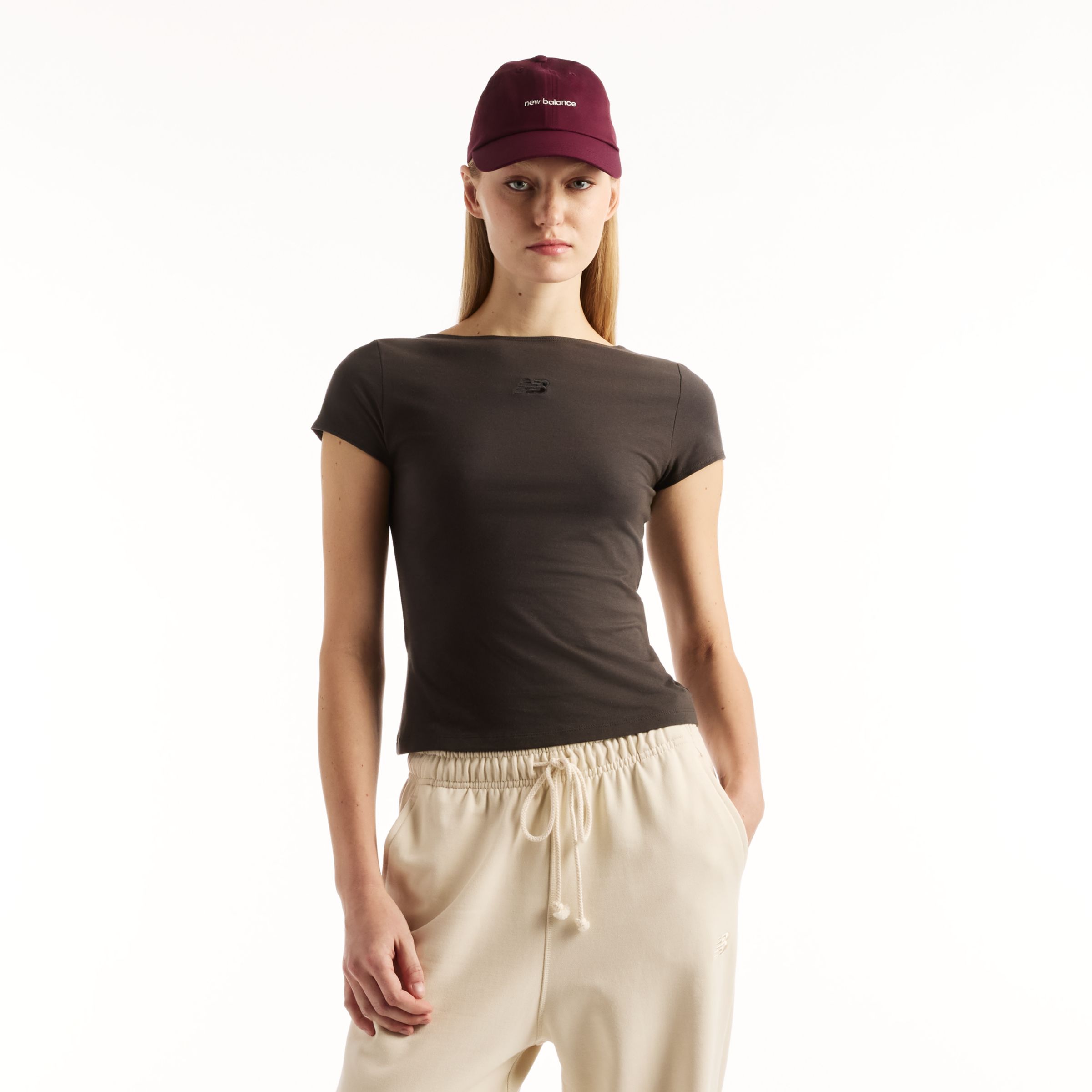 Open-Back Fitted T-Shirt