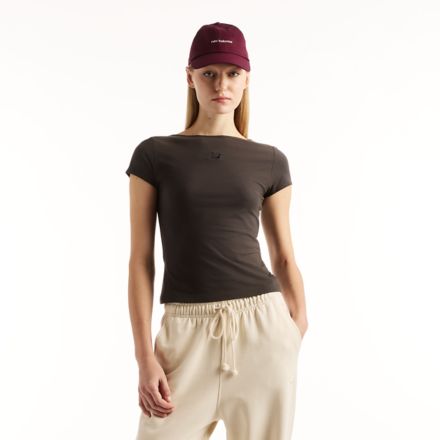 Open-Back Fitted T-Shirt, BLACK CEMENT, WT62P2SZBLK
