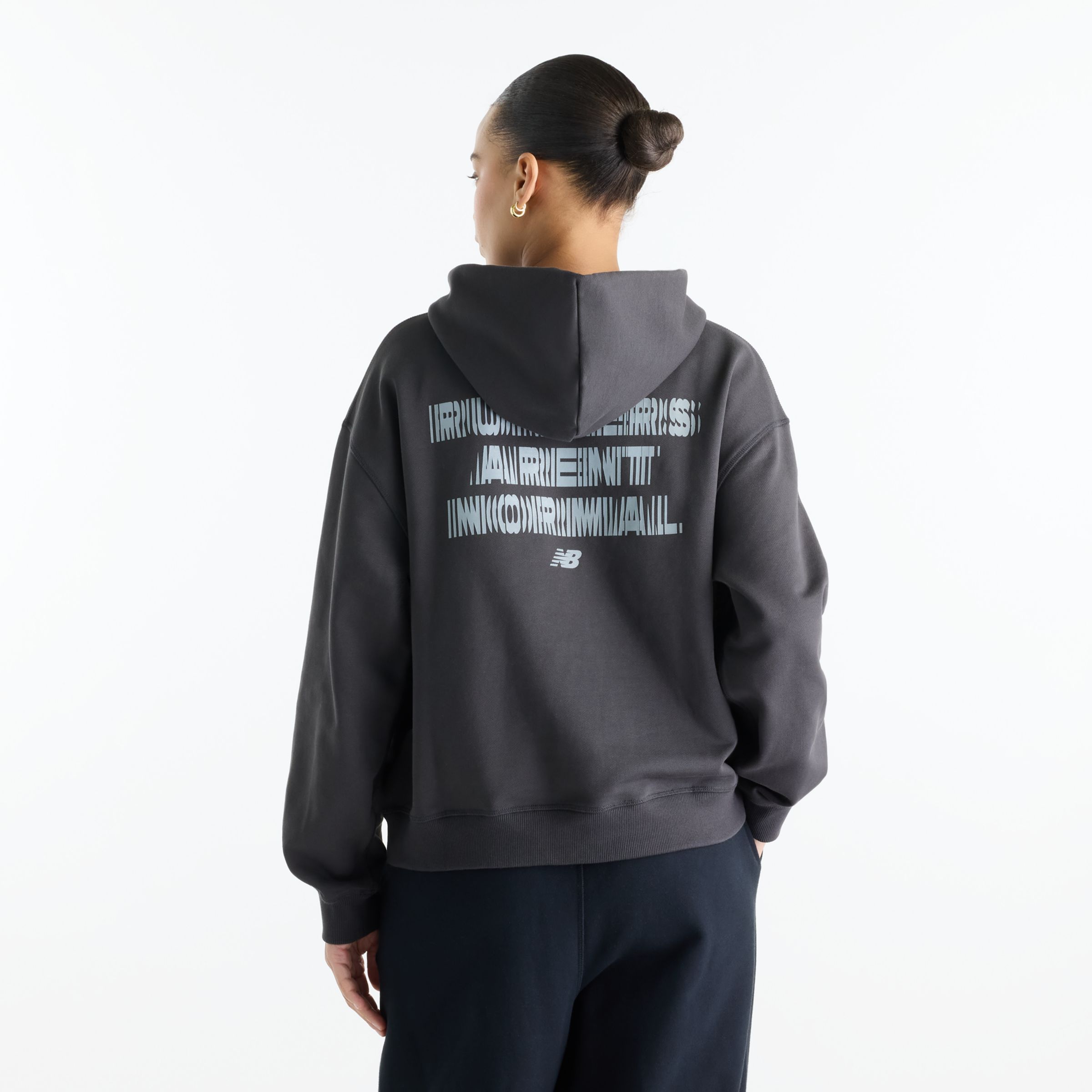 New Balance Nocturnal Run Hoodie, WT62Q7RIBLK