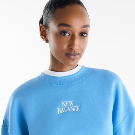 Sport Linear Graphic Fleece Crew, ANALOG BLUE, WT62R2IXNBE