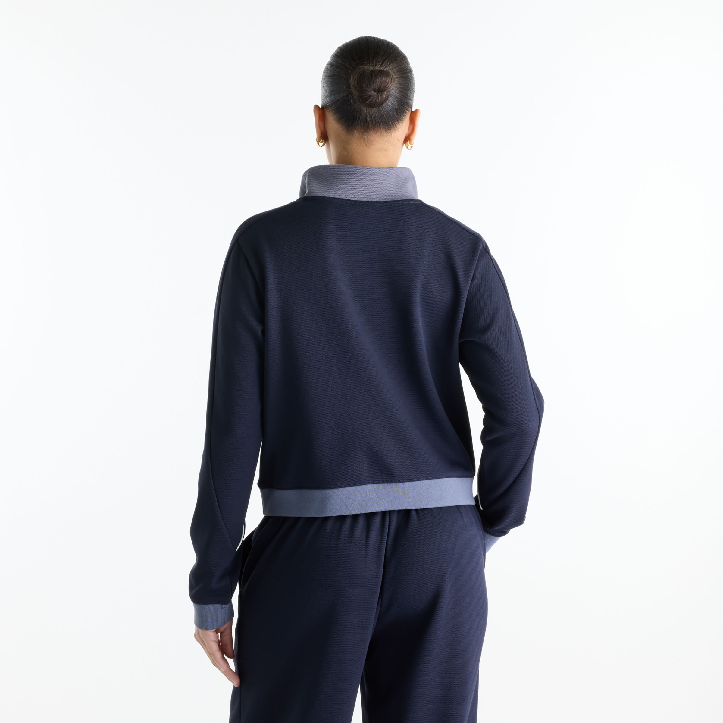 Sport レガシーピケクォータージップロングスリーブTシャツ