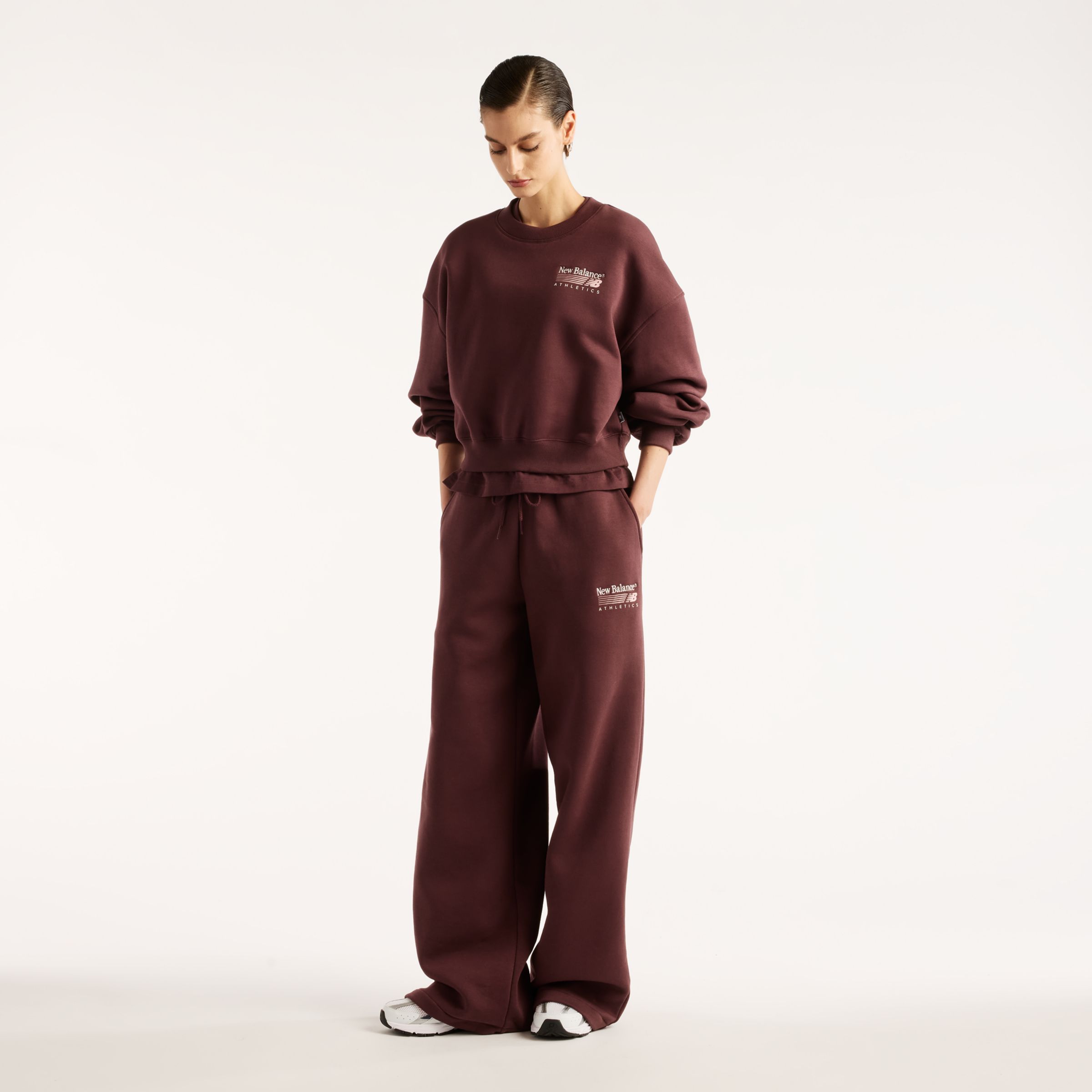 New Balance Trackside Fleece Crew, WT62T7JOYLR