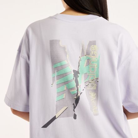 Collage Oversized T-Shirt, WHITE, WT62U9L0SMV