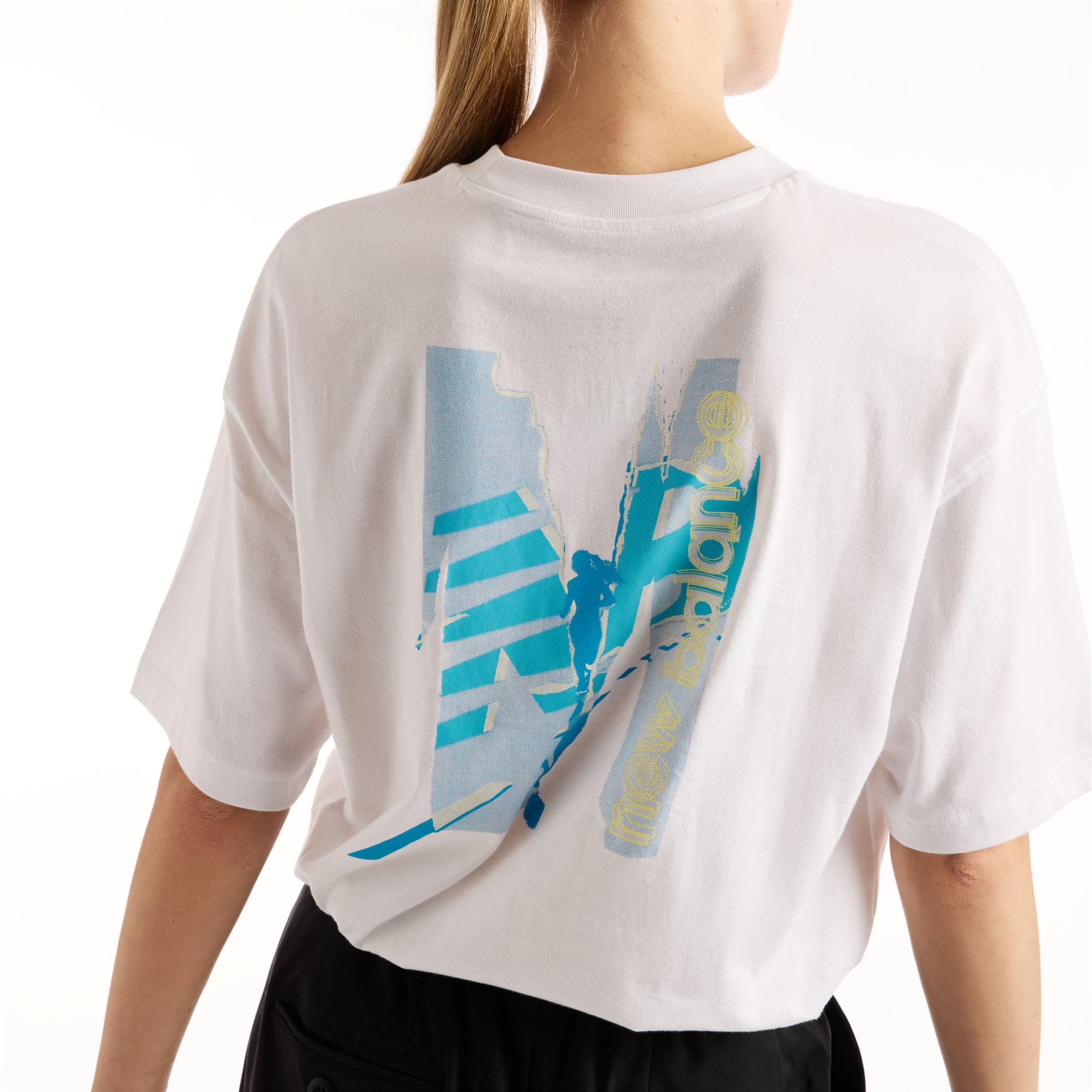 New Balance Collage Oversized T-Shirt, WT62U9L0WT