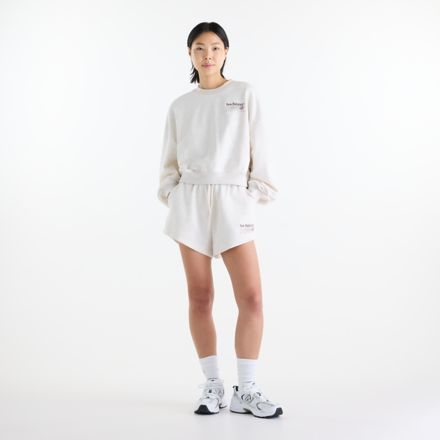 Trackside French Terry Crew, Linen Heather, WT62X7T4LIT