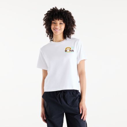Doha Marathon Graphic T-Shirt - Pearl, WHITE, WT62Y391WT