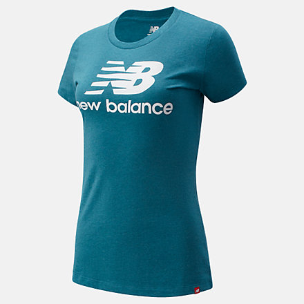 New Balance NB Essentials Stacked Logo Tee, WT91546DEP image number null