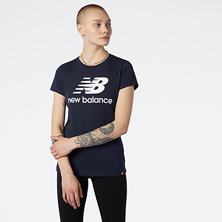 New Balance NB Essentials Stacked Logo Tee, WT91546ECL image number null