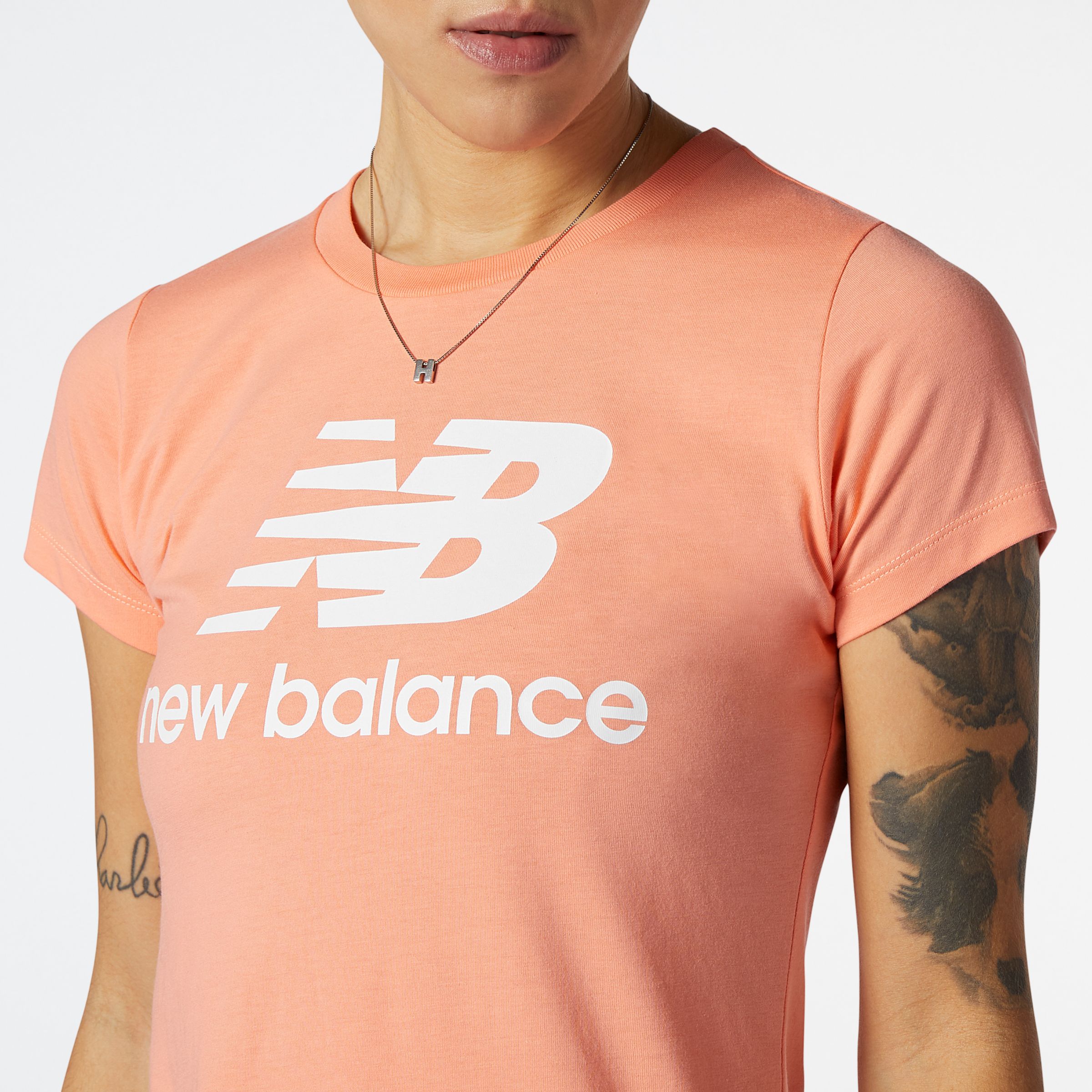 Essentials Stacked Logo Tee