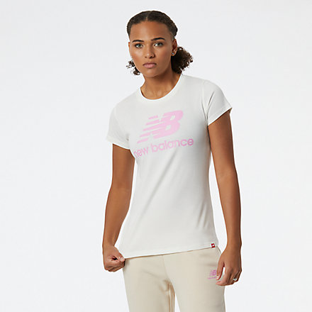 New Balance NB Essentials Stacked Logo Tee, WT91546SST image number null