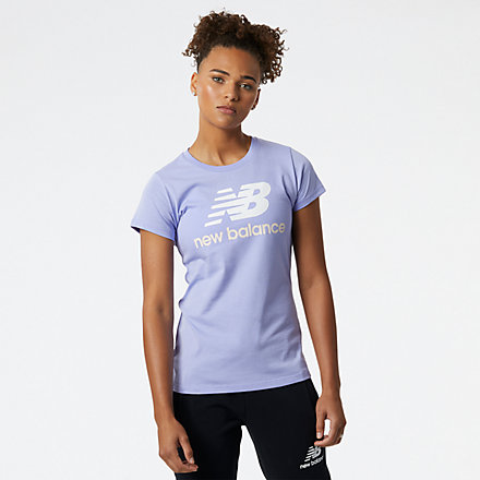 New Balance NB Essentials Stacked Logo Tee, WT91546VVO image number null