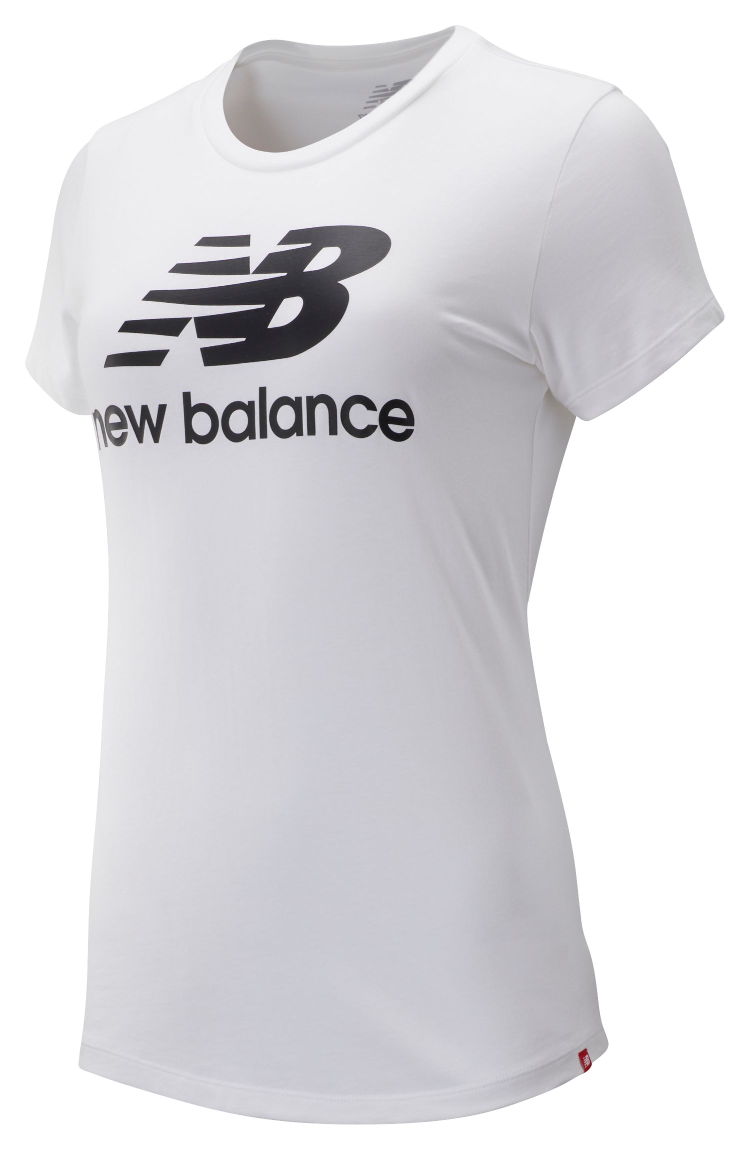 new balance stacked logo tee
