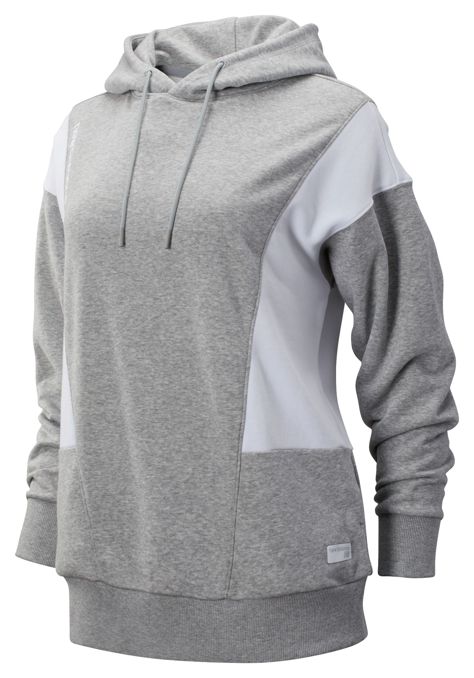 white athletic hoodie