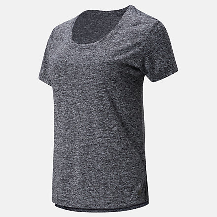 New Balance Core Heather Tee Ds, WT93880BKH image number null