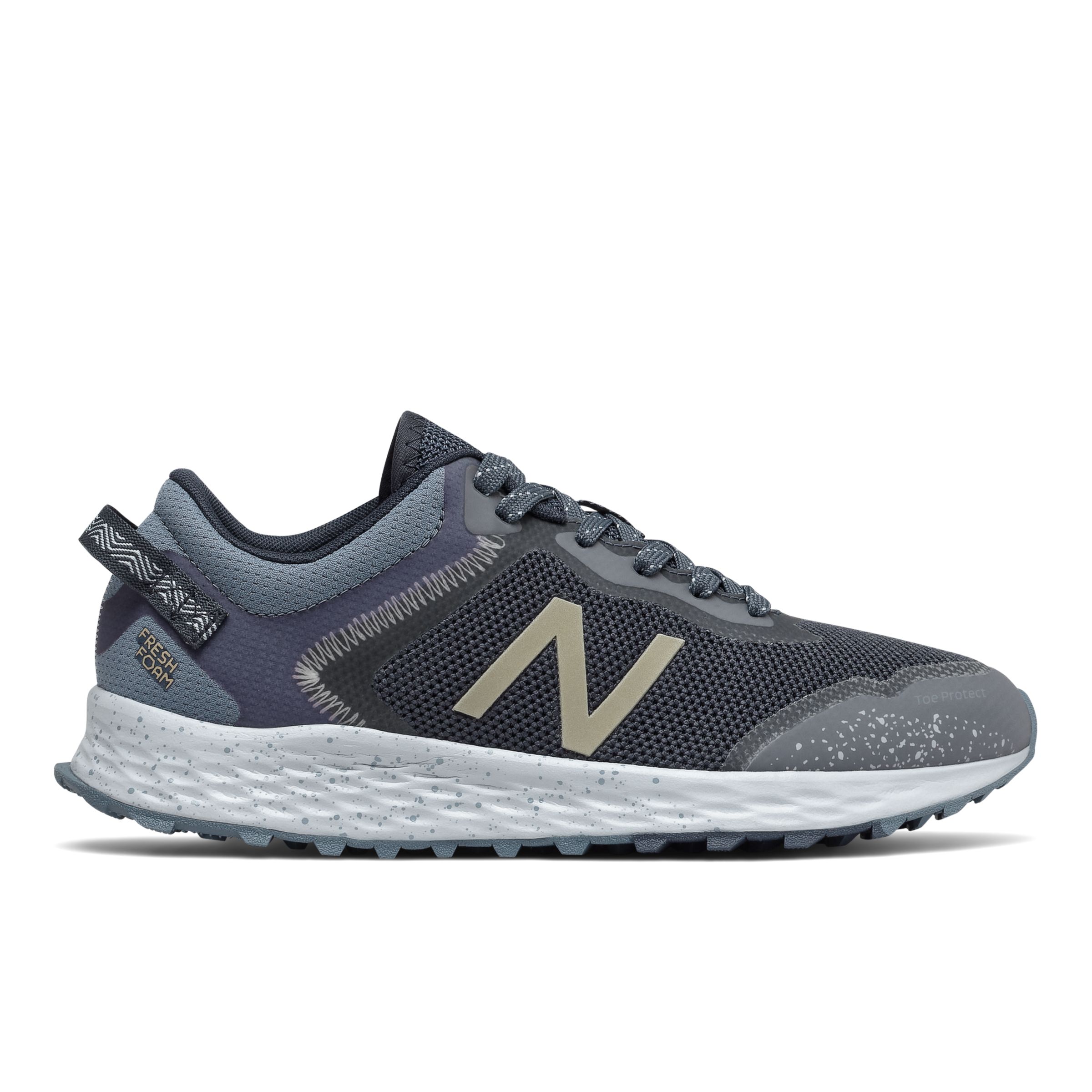 New Balance Femme FreshFoam Arishi Trail en Noir/Gris/Mauve/Marron, Synthetic, Taille 37.5