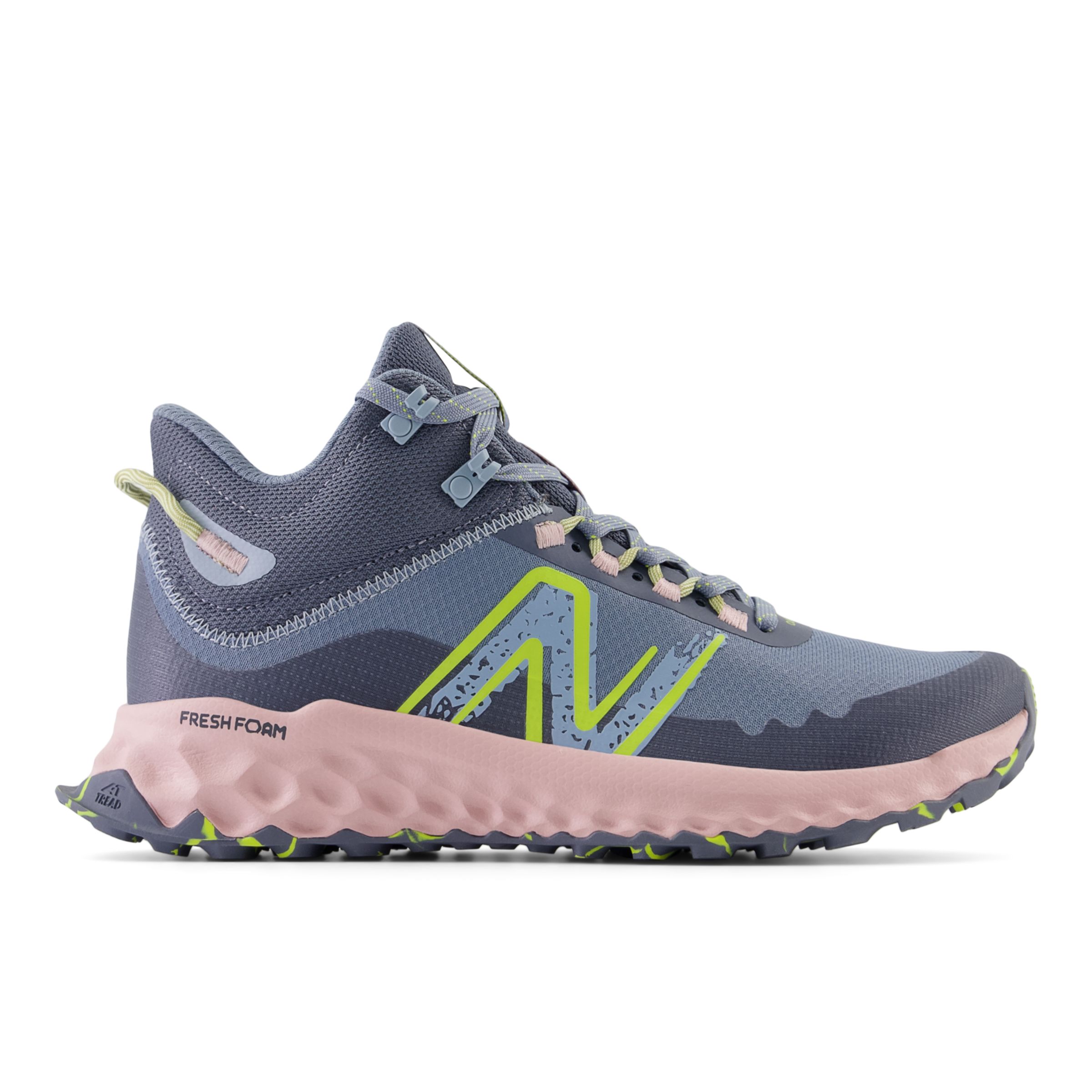 

New Balance Women's Fresh Foam Garoé Midcut Grey/Pink/Yellow - Grey/Pink/Yellow