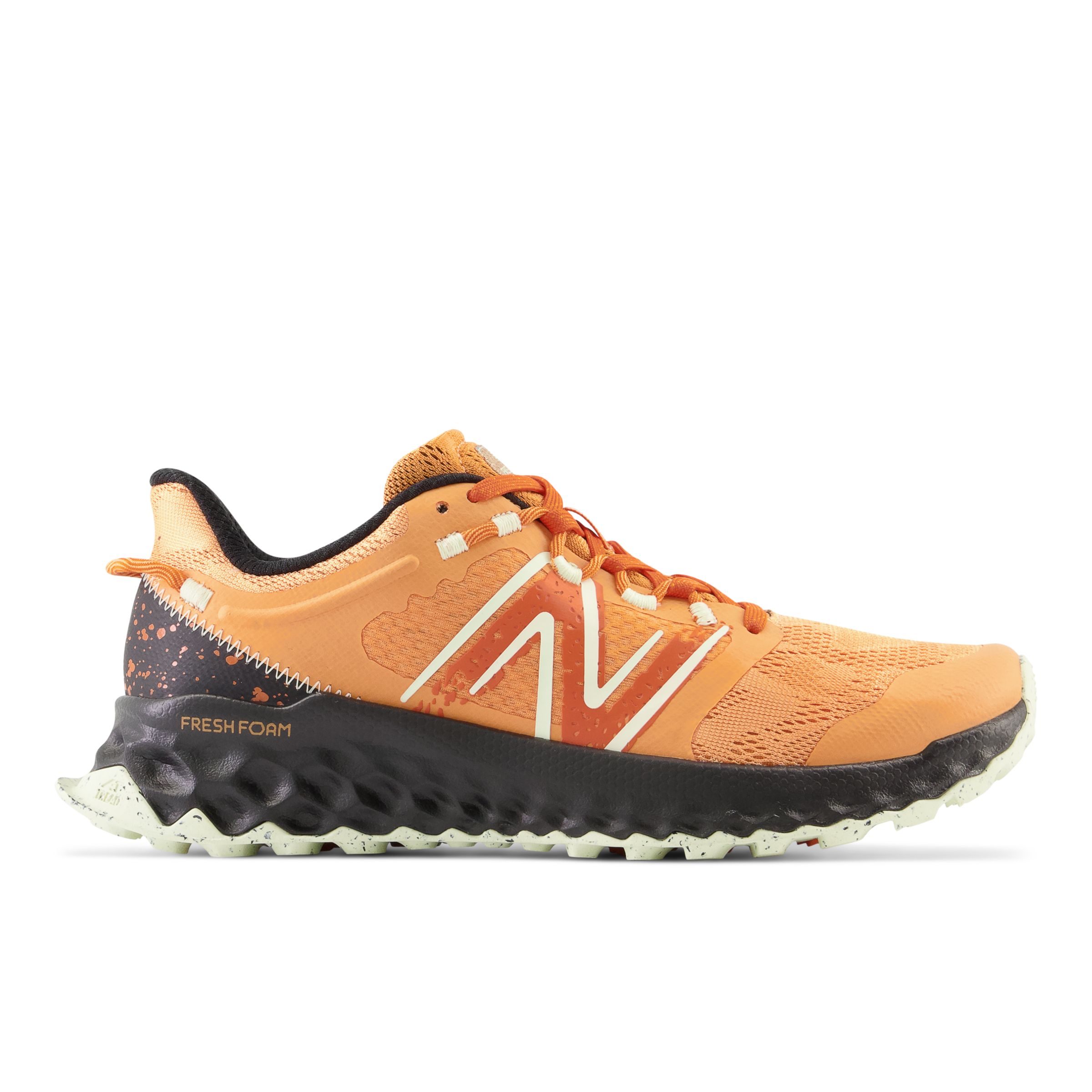 New Balance Women's FRESH FOAM Garoé in Orange/Brown/Black Synthetic, size 6.5 Narrow