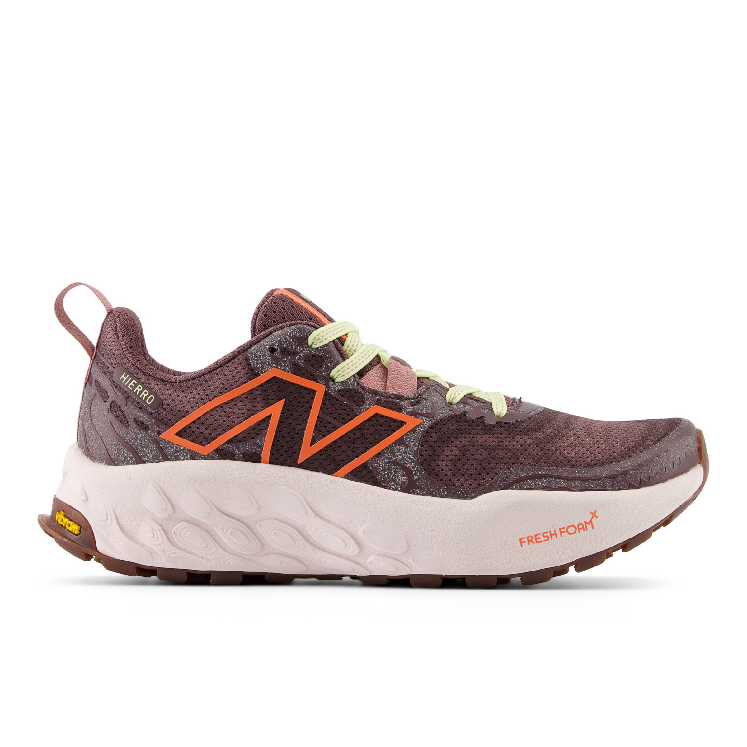 뉴발란스 New Balance Fresh Foam X Hierro v8,Licorice with Gulf Red and Pink Granite