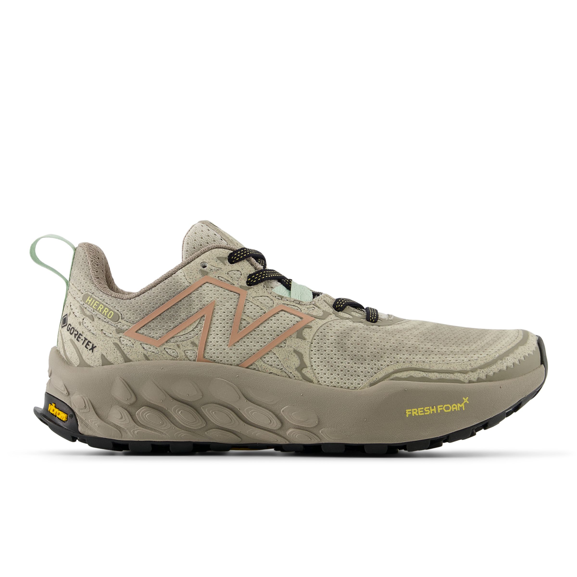 New Balance Women's Fresh Foam X Hierro v8 GORE-TEX® in Grey/Brown Synthetic, size 5 Narrow