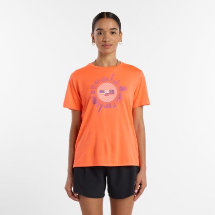 名古屋スポーツエッセンシャルズグラフィックTシャツ3, TANGERINE HEAT, WTK060AAE