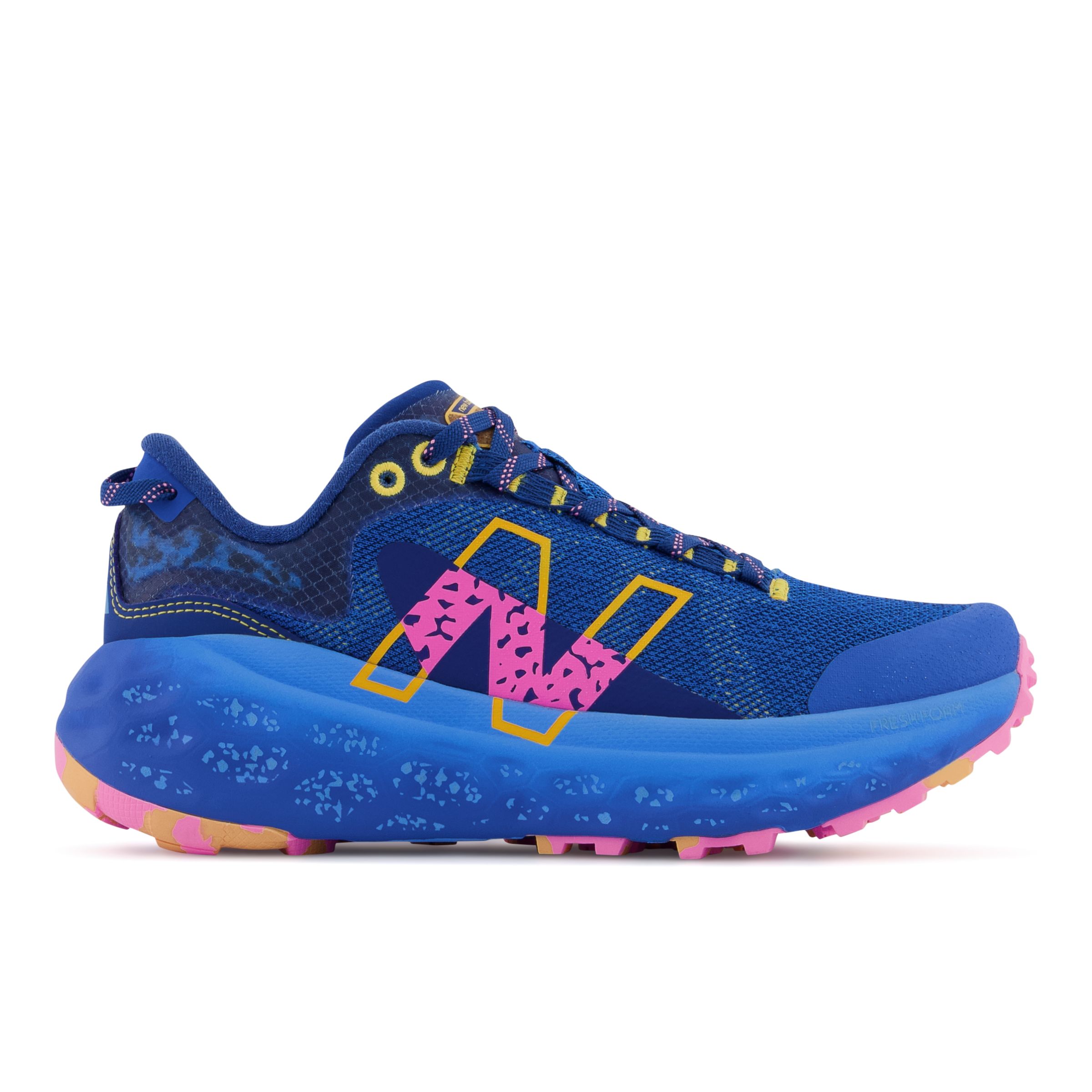 

New Balance Women's Fresh Foam X More Trail v2 Blue/Yellow/Pink - Blue/Yellow/Pink