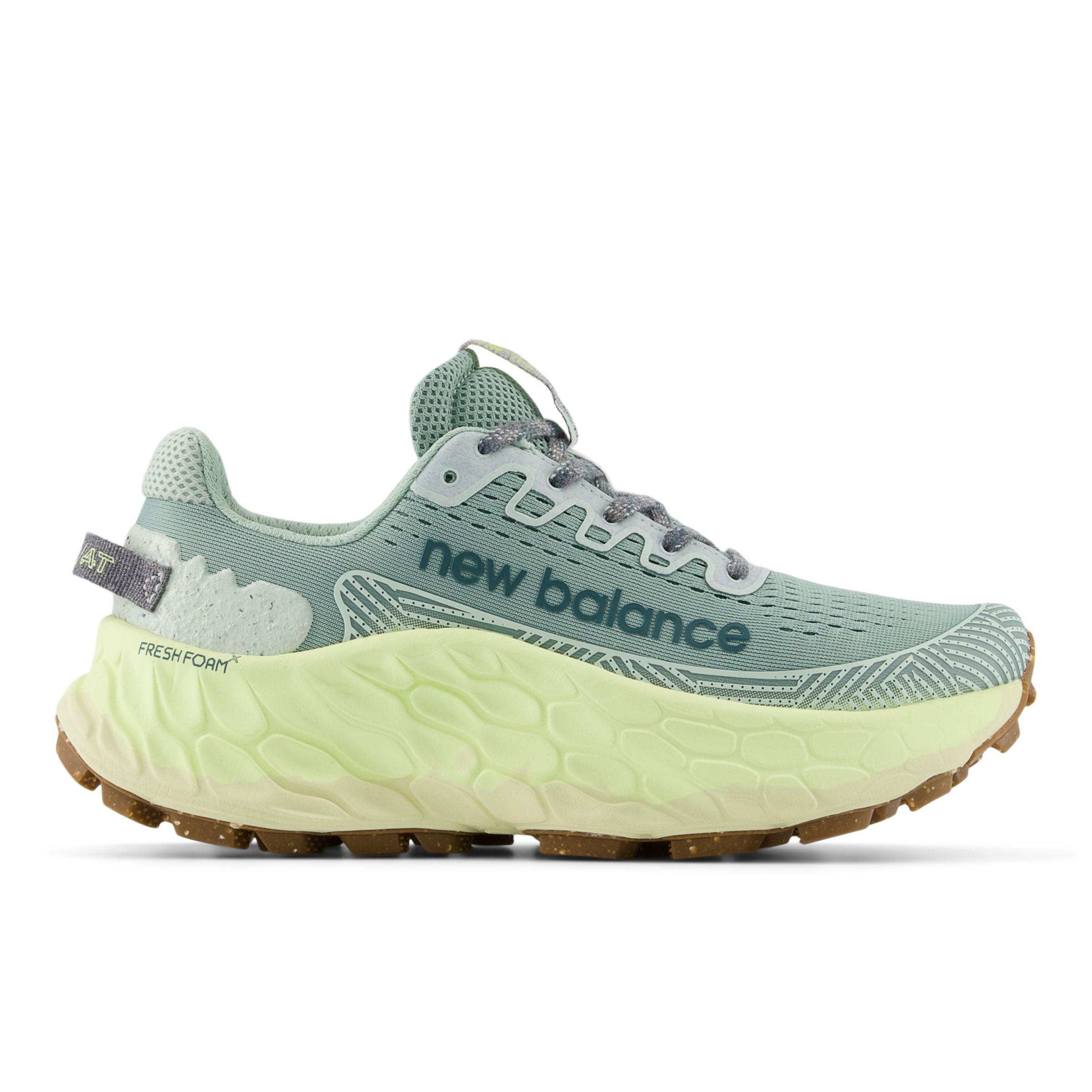 New Balance Women's Fresh Foam X More Trail V3 Hiking Shoes In Green/yellow