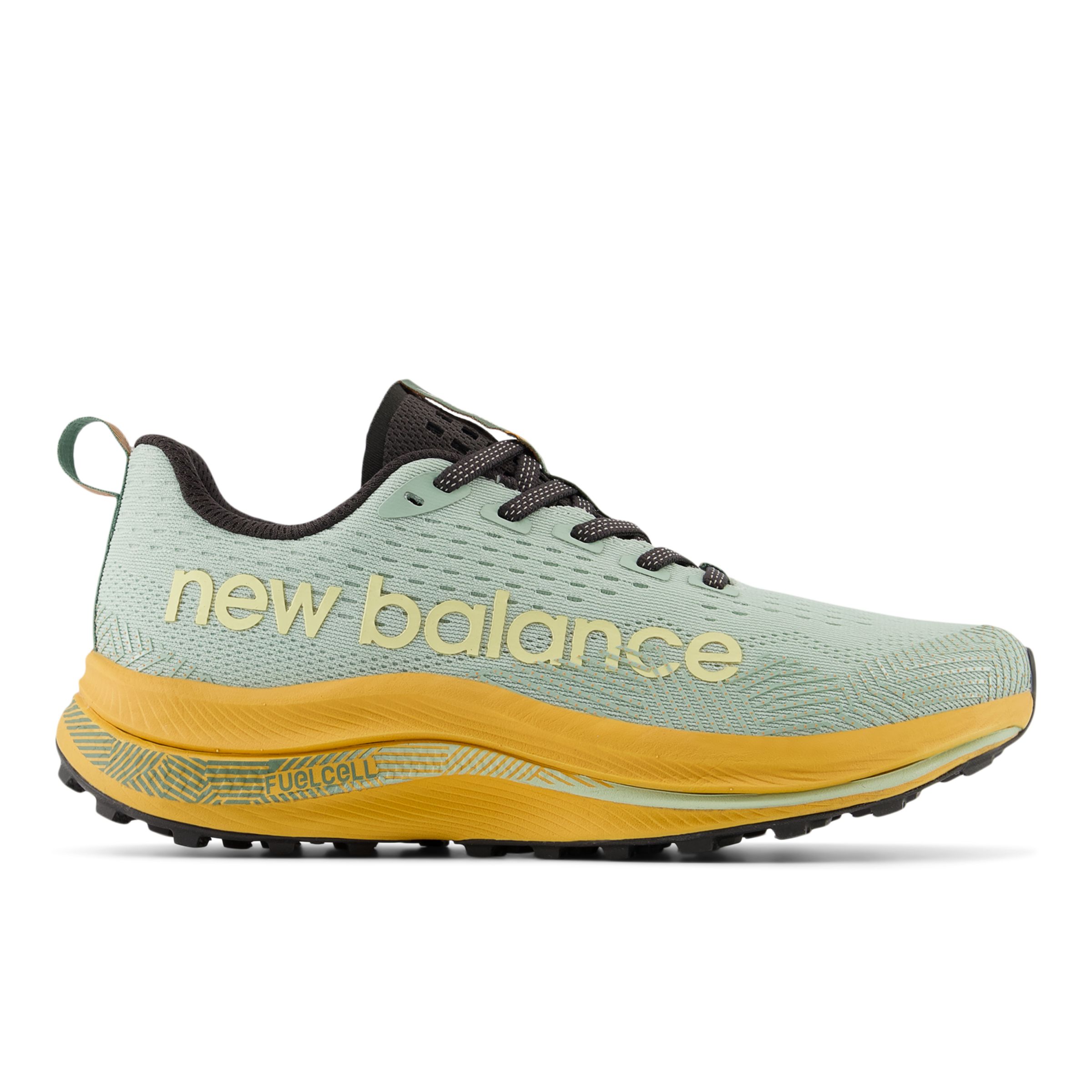 New Balance Women's FuelCell SuperComp Trail in Green/Orange Synthetic, size 6 Narrow