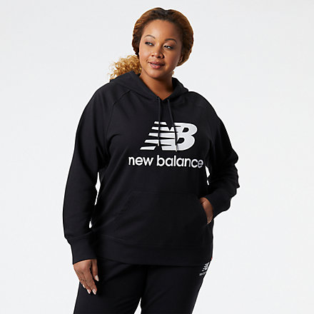 New Balance NB Essentials Pullover Hoodie, WTX03550BK image number null