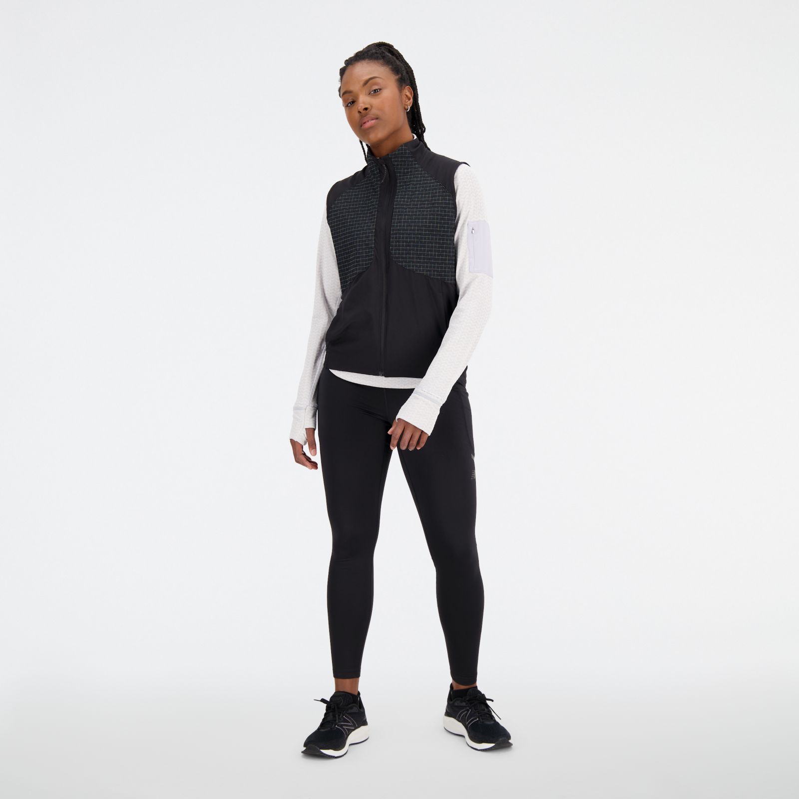  New Balance Women's Impact Run Luminous Packable Vest, Black,  X-Small : Clothing, Shoes & Jewelry