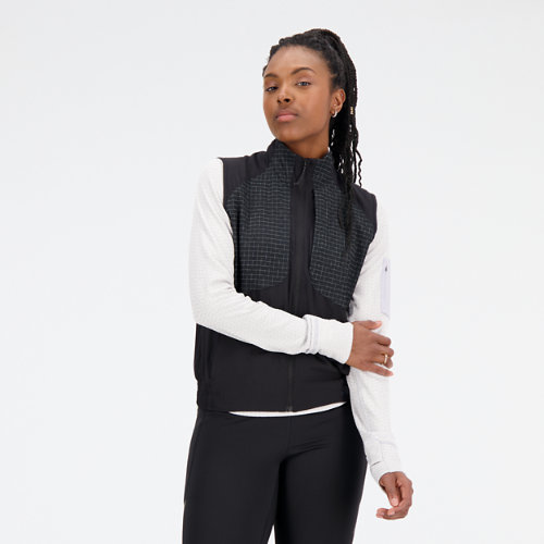 

New Balance Women's Impact Run Luminous Packable Vest Black - Black
