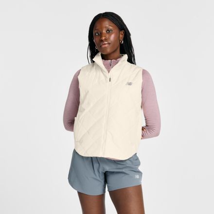 Grey quilted vest womens best sale