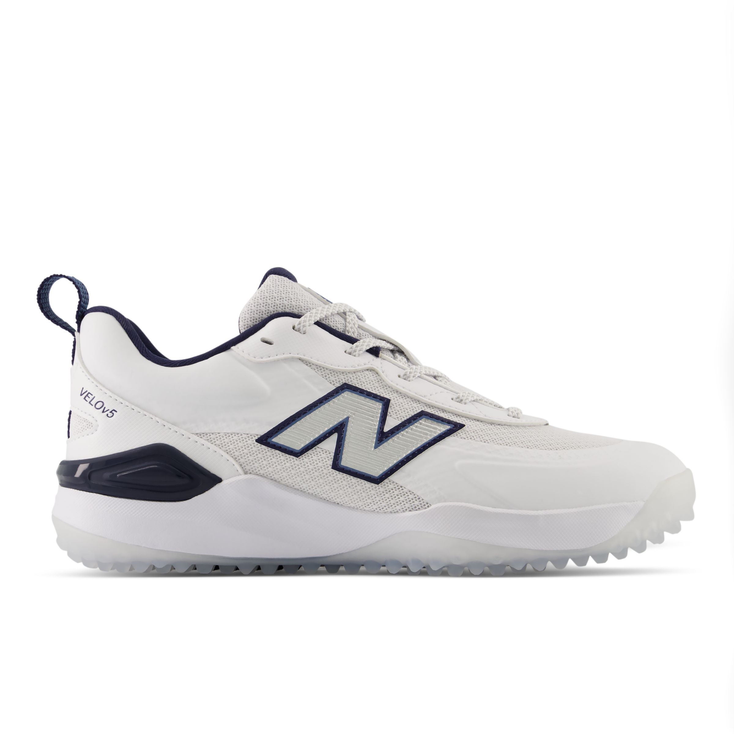 New Balance Women's Velo v5 Turf Softball Shoes - White/Blue (Size 5)