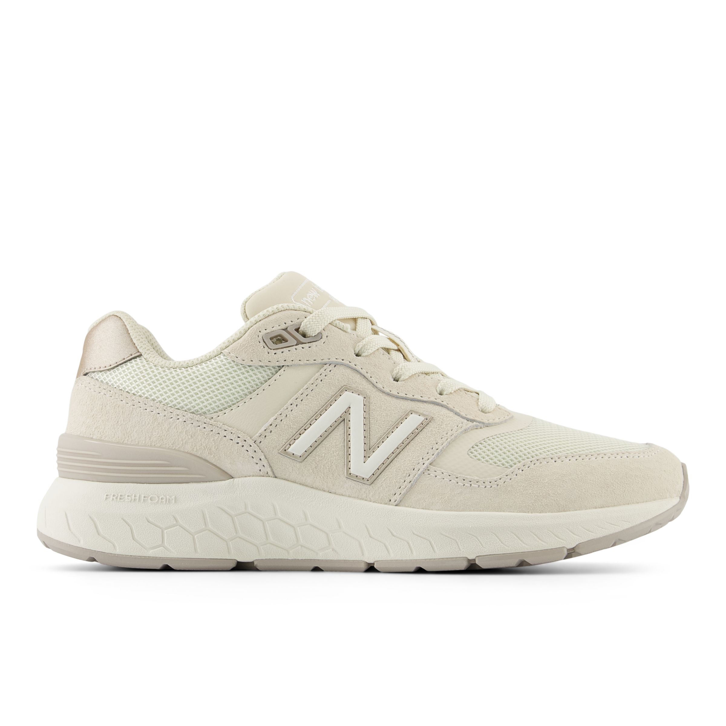 New Balance Women's Fresh Foam Walking 880 v6 in Beige Synthetic, size 3 Narrow