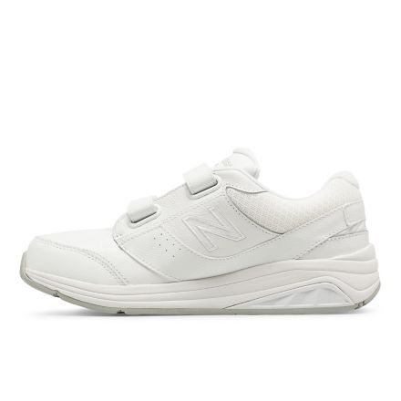 New balance cheap white velcro shoes