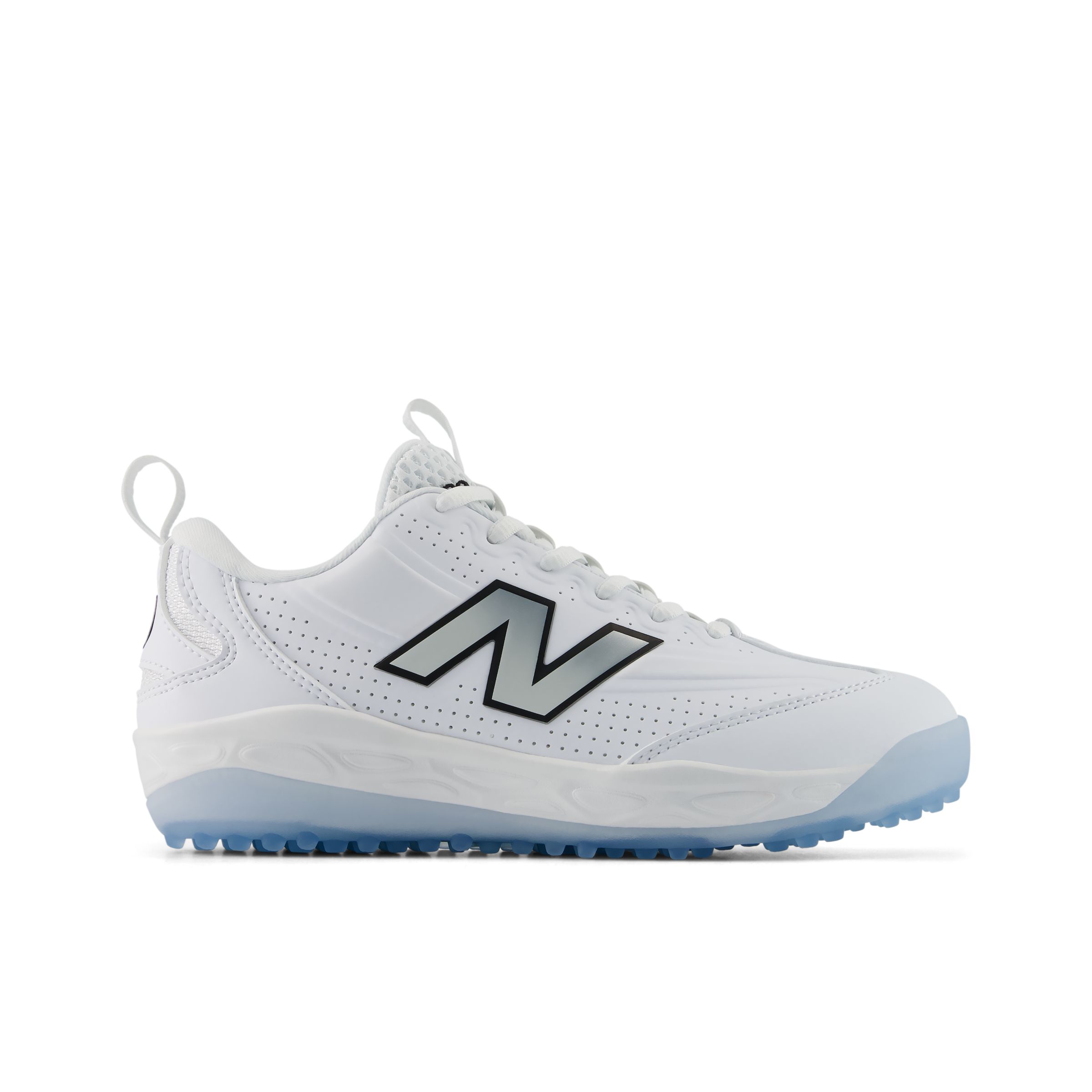 New Balance Kids' 3000v8 Jnr Turf - White (Size 13 Wide)