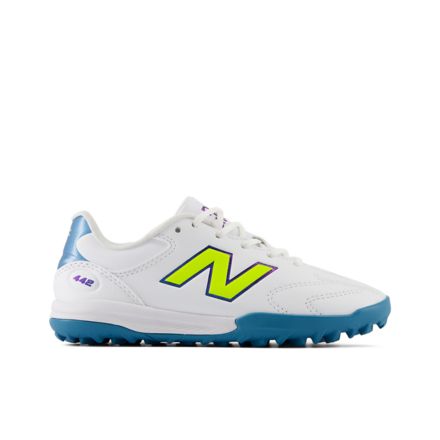 442 Team Jnr TF V3, WHITE with ALKALINE GREEN, Y43T51L