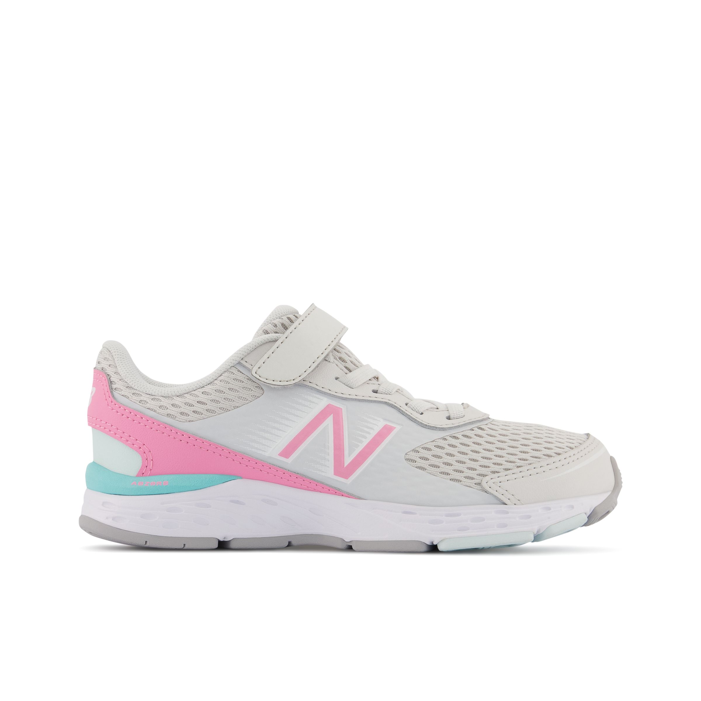 

New Balance Kids' 680v6 Bungee Grey/Pink/Blue - Grey/Pink/Blue