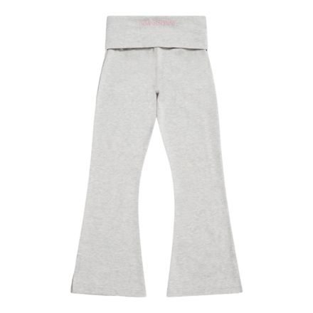 Roll Down Flare Legging, Ash Heather with Grey, YB6105YAAHH