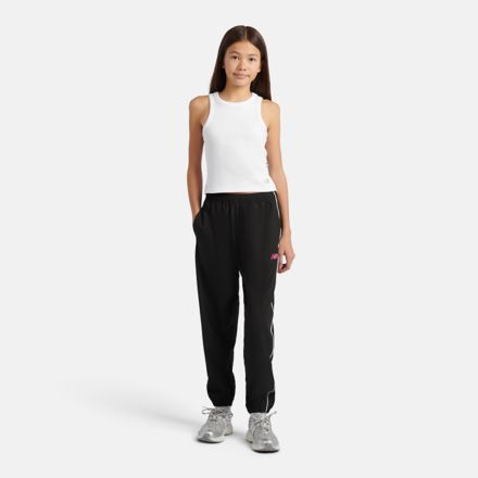 Contrast Piping Track Jogger, BLACK, YB6197WSBK