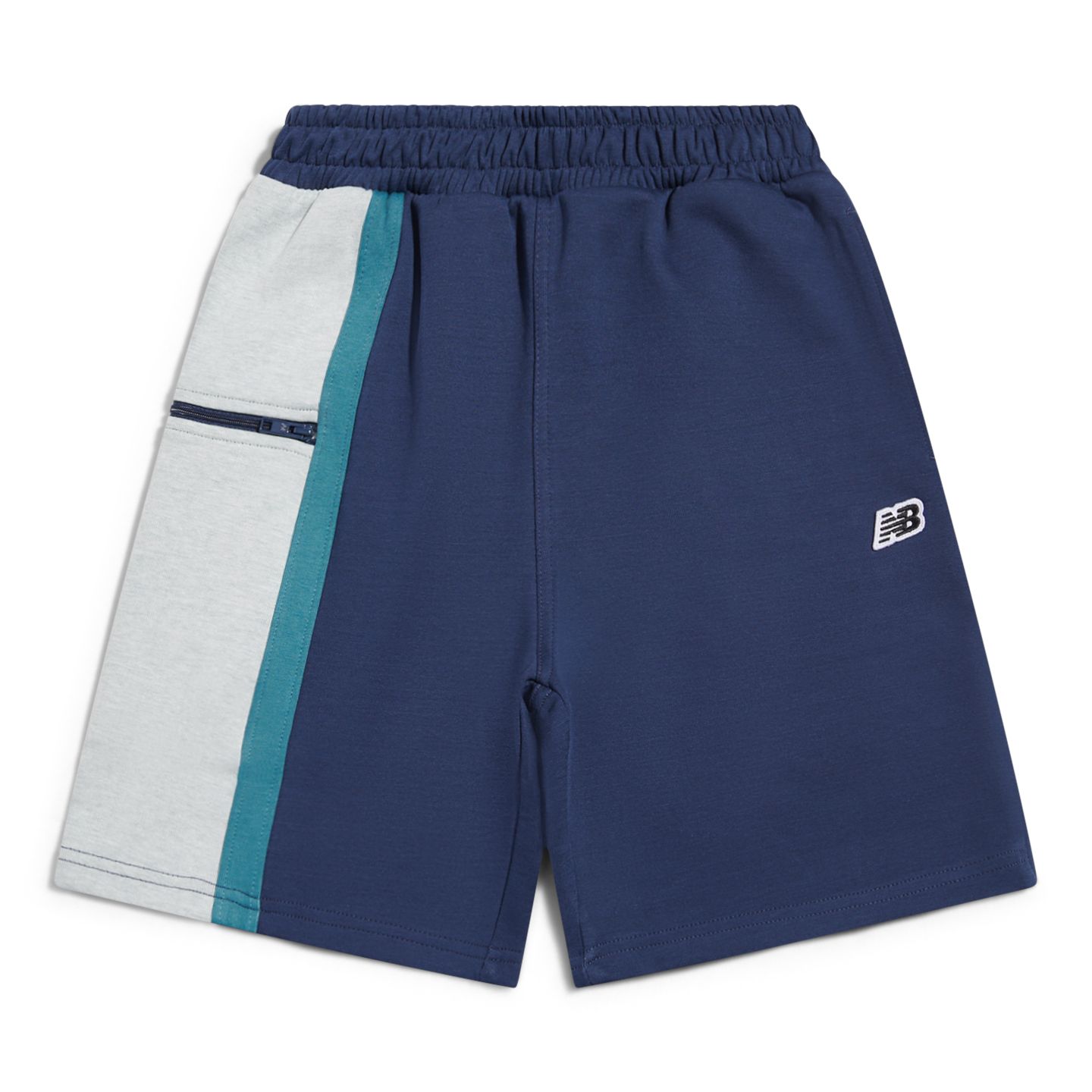 Детские шорты New Balance Premium Paneled Short, цвет: Тёмно-синий / Синий — фото 1