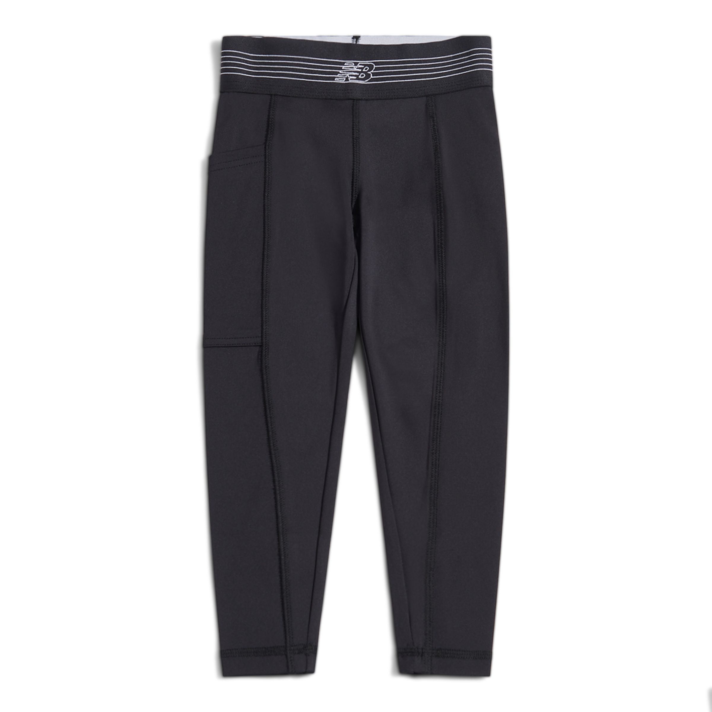 New Balance Kids' Harmony Performance Pocket Legging - Black (Size 6-7)