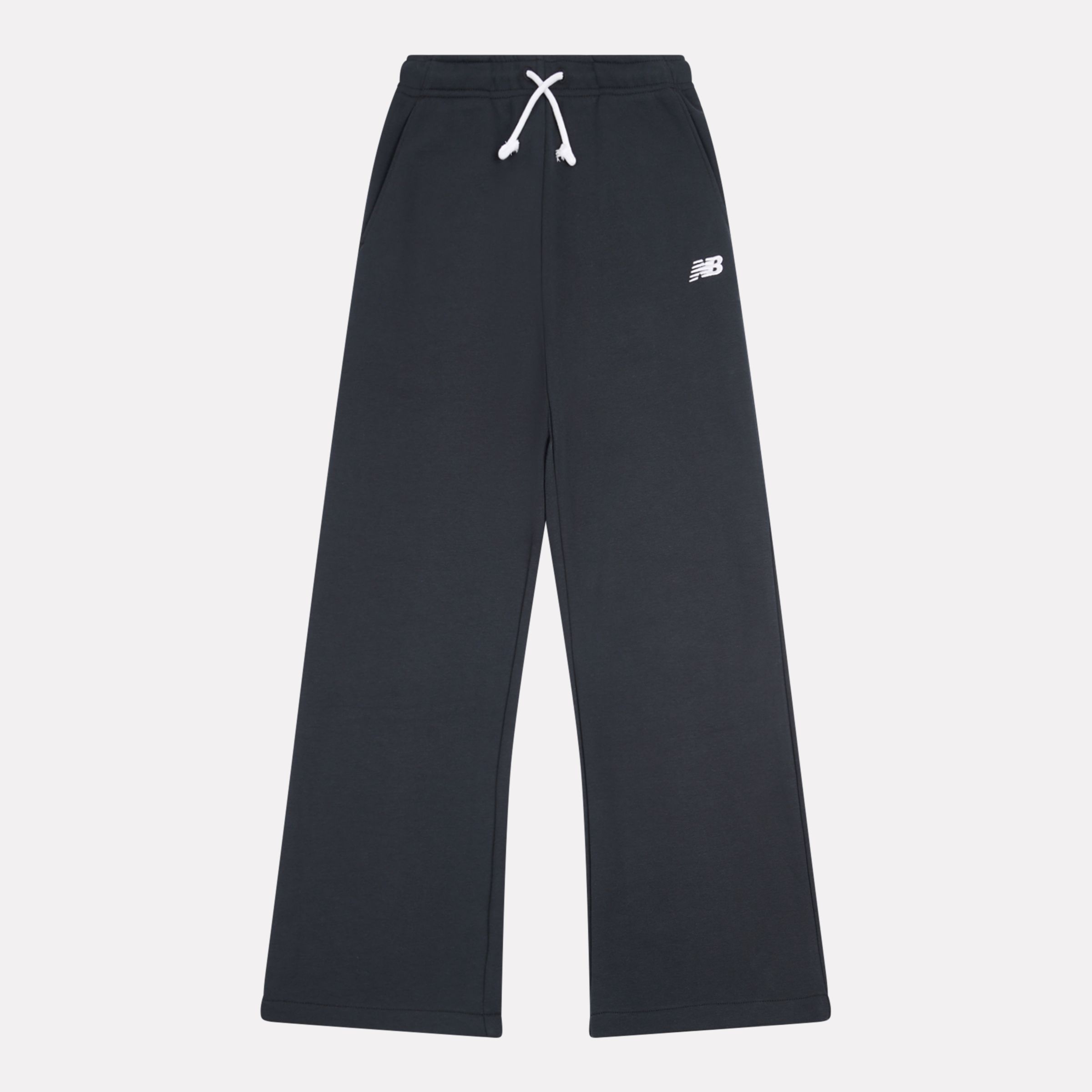 New Balance Brush Back Small Logo Wide Leg Pant, YB6252HMBK