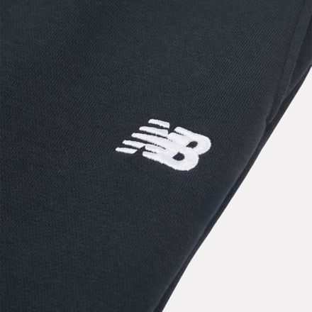 Brush Back Small Logo Wide Leg Pant