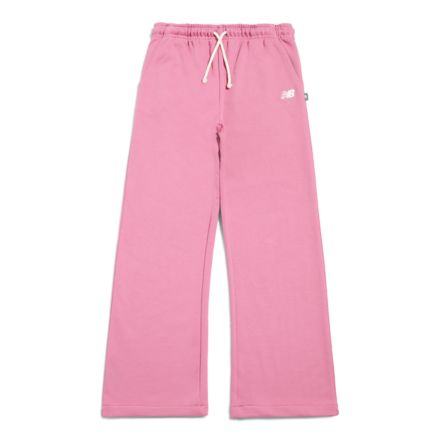 Brush Back Small Logo Wide Leg Pant, ROSA ESFUMADO, YB6252HMPKA