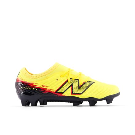 Furon Team Jnr FG V8, PUNCH YELLOW with Black 100 with FIRE CRACKER, YF3F9FC