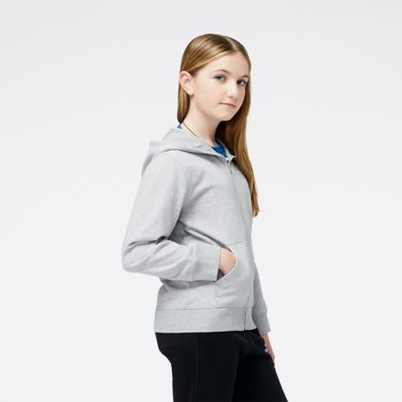 Essentials Stacked Logo French Terry Jacket