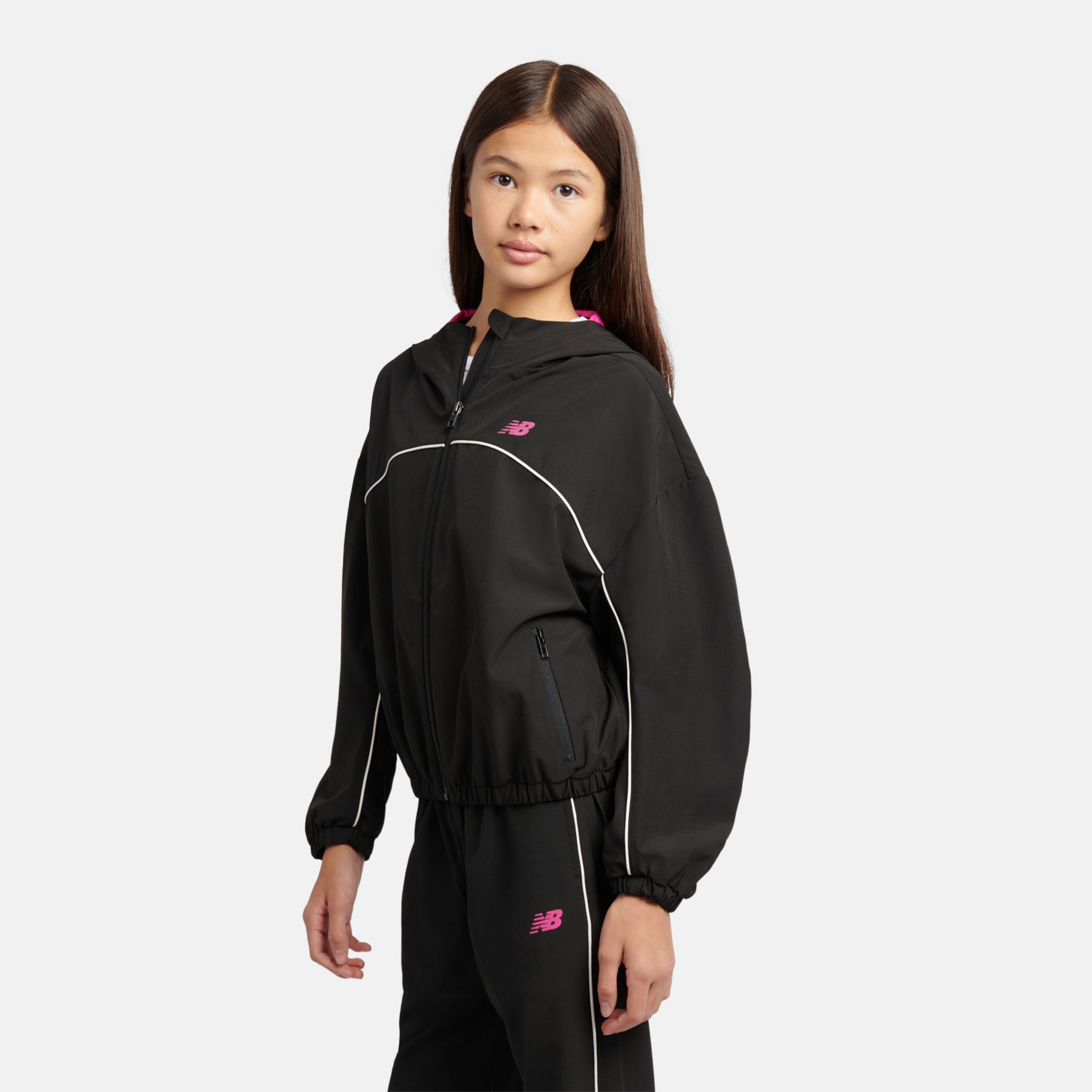 Contrast Piping Track Jacket