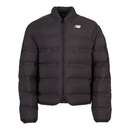 Cropped Bonded Quilted Jacket, BLACK, YJ62J4NEBK