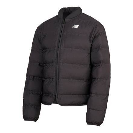 Cropped Bonded Quilted Jacket, BLACK, YJ62J4NEBK