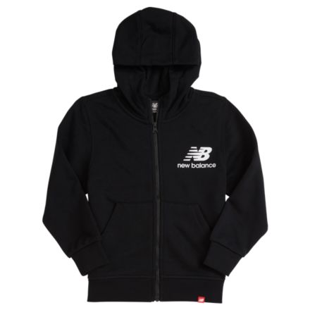 NB Sweats &agrave; capuche Youth Essentials Full Zip, YJ93500BK